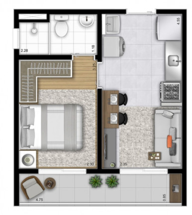 Imagem Apartamento com 1 Quarto à Venda, 26 m² em Vila Ré - São Paulo Imagem Apartamento com 1 Quarto à Venda, 26 m² em Vila Ré - São Paulo