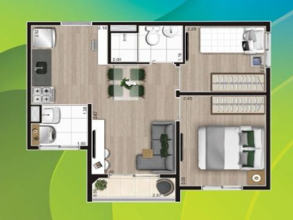 Imagem Apartamento com 2 Quartos à Venda, 37 m² em Parque Ipê - São Paulo Imagem Apartamento com 2 Quartos à Venda, 37 m² em Parque Ipê - São Paulo