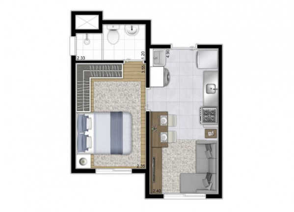 Imagem Apartamento com 1 Quarto à Venda, 32 m² em Vila Ema - São Paulo Imagem Apartamento com 1 Quarto à Venda, 32 m² em Vila Ema - São Paulo