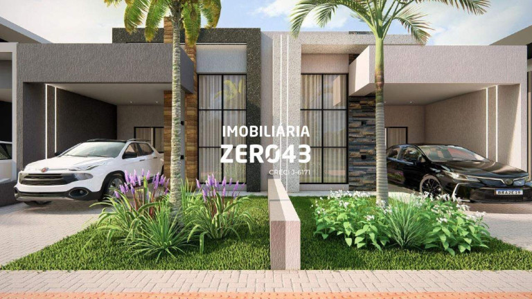 Imagem Casa de Condomínio com 3 Quartos à Venda, 83 m² em Loteamento Morada Das Flores - Cambé Imagem Casa de Condomínio com 3 Quartos à Venda, 83 m² em Loteamento Morada Das Flores - Cambé