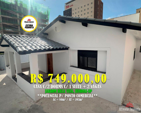 Imagem Casa com 2 Quartos à Venda, 83 m² em Anhangabaú - Jundiaí Imagem Casa com 2 Quartos à Venda, 83 m² em Anhangabaú - Jundiaí
