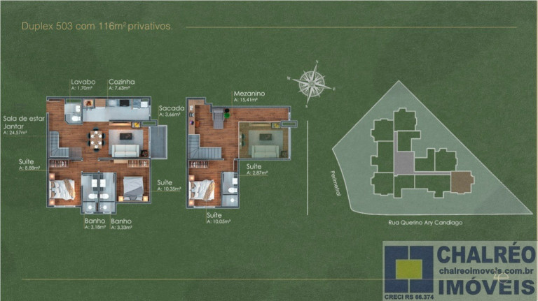 Imagem Imóvel com 3 Quartos à Venda, 115 m² em Candiago - Gramado