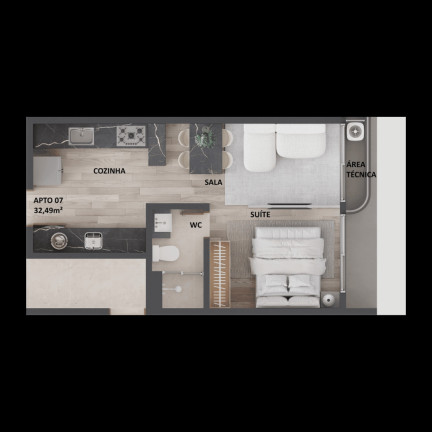 Imagem Apartamento com 2 Quartos à Venda, 60 m² em Cabo Branco - João Pessoa Imagem Apartamento com 2 Quartos à Venda, 60 m² em Cabo Branco - João Pessoa