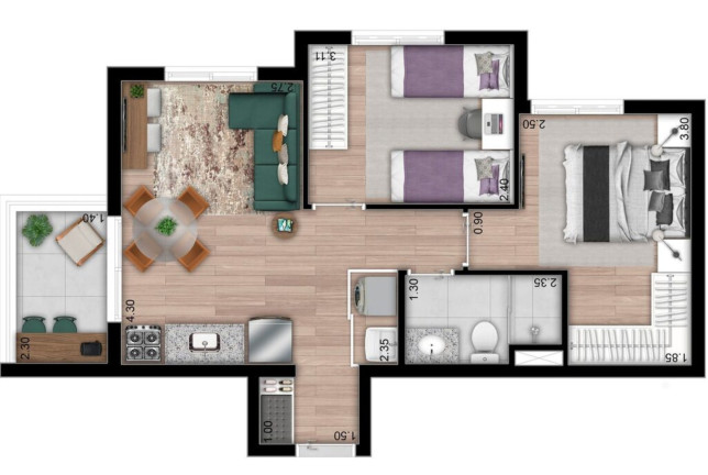 Imagem Imóvel com 1 Quarto à Venda, 33 m² em Morumbi - São Paulo Imagem Imóvel com 1 Quarto à Venda, 33 m² em Morumbi - São Paulo
