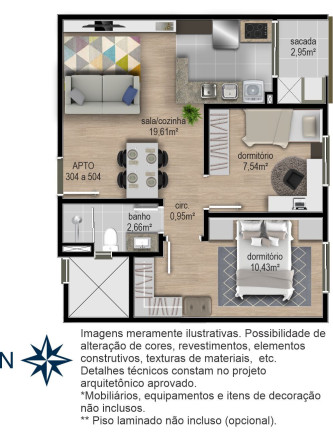 Imagem Apartamento com 2 Quartos à Venda, 48 m² em Cidade Nova - Caxias Do Sul Imagem Apartamento com 2 Quartos à Venda, 48 m² em Cidade Nova - Caxias Do Sul