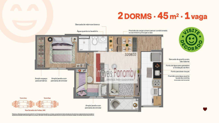 Imagem Apartamento com 2 Quartos à Venda, 45 m² em Vila Andrade - São Paulo Imagem Apartamento com 2 Quartos à Venda, 45 m² em Vila Andrade - São Paulo