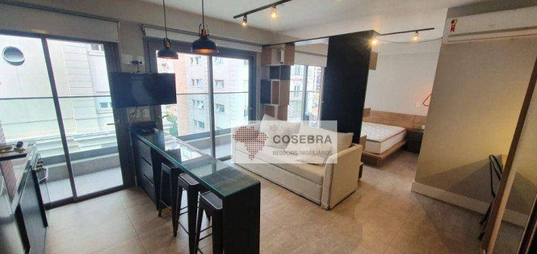 Apartamento com 1 Quarto para Alugar, 43 m² em Itaim Bibi - São Paulo
