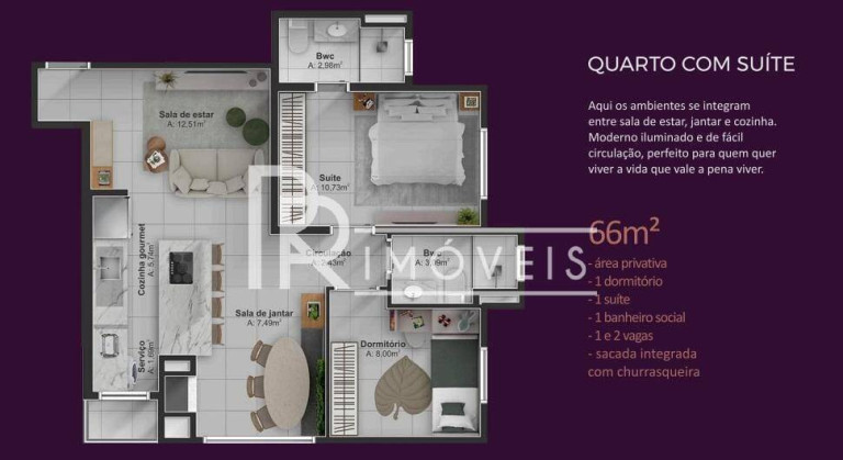 Imagem Apartamento com 2 Quartos à Venda, 54 m² em Bandeirantes - Lucas Do Rio Verde Imagem Apartamento com 2 Quartos à Venda, 54 m² em Bandeirantes - Lucas Do Rio Verde