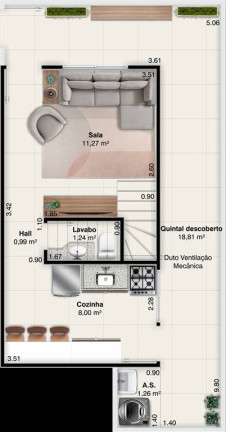 Imagem Sobrado com 2 Quartos à Venda, 52 m² em Antartica - Praia Grande Imagem Sobrado com 2 Quartos à Venda, 52 m² em Antartica - Praia Grande