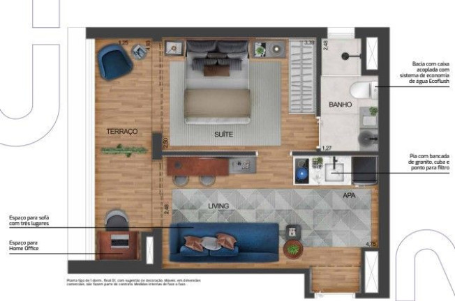 Imagem Apartamento com 1 Quarto à Venda, 35 m² em Brooklin Paulista - São Paulo Imagem Apartamento com 1 Quarto à Venda, 35 m² em Brooklin Paulista - São Paulo
