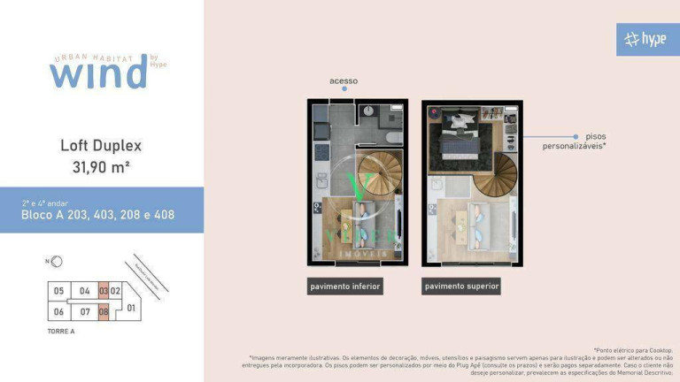 Imagem Studio com 1 Quarto à Venda, 41 m² em Santa Felicidade - Curitiba Imagem Studio com 1 Quarto à Venda, 41 m² em Santa Felicidade - Curitiba
