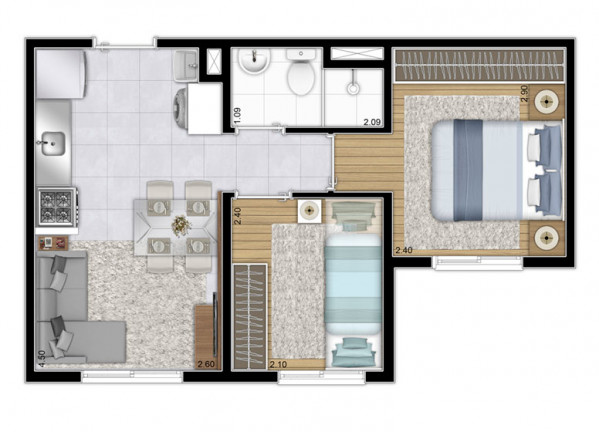 Imagem Apartamento com 2 Quartos à Venda, 32 m² em Cambuci - São Paulo