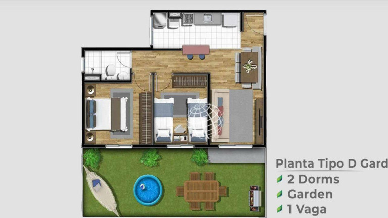 Imagem Apartamento com 2 Quartos à Venda, 46 m² em Caetetuba - Atibaia Imagem Apartamento com 2 Quartos à Venda, 46 m² em Caetetuba - Atibaia