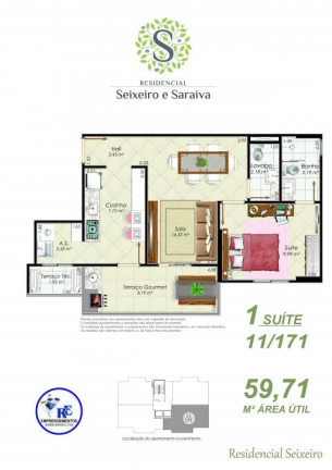 Imagem Apartamento com 1 Quarto à Venda, 53 m² em Aviação - Praia Grande