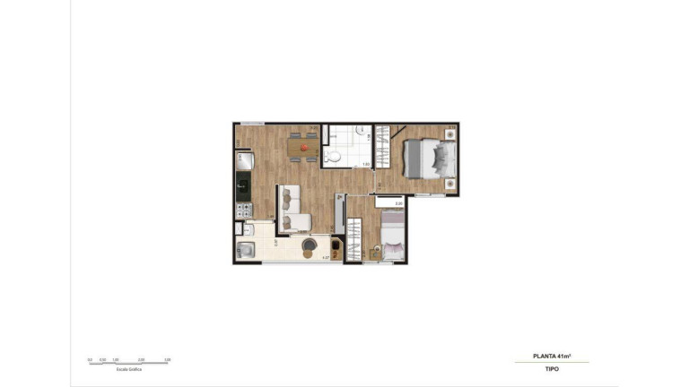 Imagem Apartamento com 2 Quartos à Venda, 43 m² em Vila São João - Guarulhos