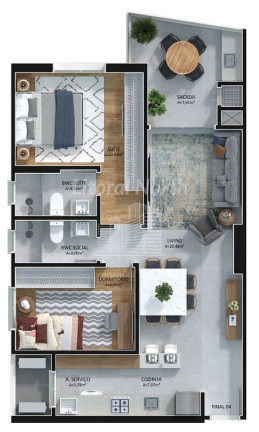 Imagem Apartamento com 2 Quartos à Venda, 77 m² em Centro - Itajaí