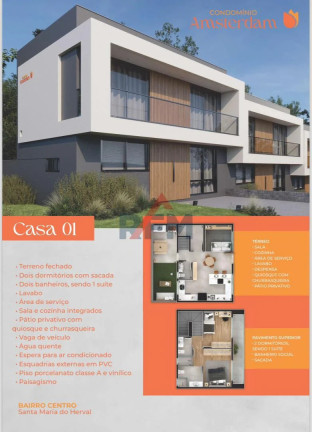 Imagem Casa com 2 Quartos à Venda, 105 m² em Centro - Santa Maria Do Herval Imagem Casa com 2 Quartos à Venda, 105 m² em Centro - Santa Maria Do Herval