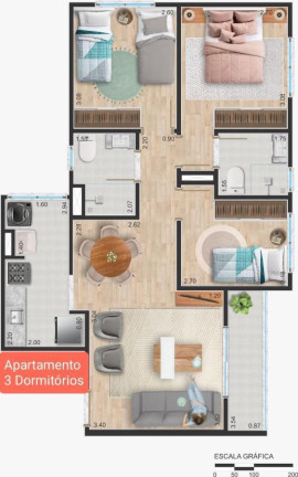 Imagem Apartamento com 2 Quartos à Venda, 50 m² em Massaguaçu - Caraguatatuba Imagem Apartamento com 2 Quartos à Venda, 50 m² em Massaguaçu - Caraguatatuba