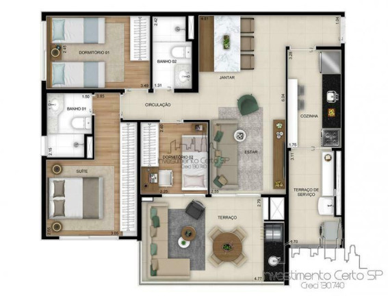 Imagem Apartamento com 2 Quartos à Venda, 65 m² em Vila Guilhermina - São Paulo