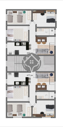 Imagem Apartamento com 3 Quartos à Venda, 58 m² em Parque Xangri-lá - Contagem Imagem Apartamento com 3 Quartos à Venda, 58 m² em Parque Xangri-lá - Contagem