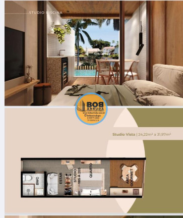 Imagem Imóvel com 1 Quarto à Venda, 27 m² em Carneiros - Tamandaré Imagem Imóvel com 1 Quarto à Venda, 27 m² em Carneiros - Tamandaré