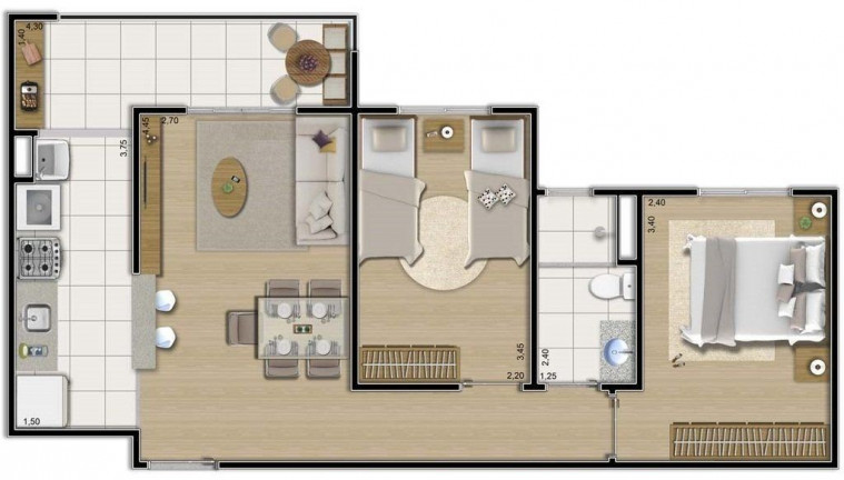 Imagem Imóvel com 2 Quartos à Venda, em Campo Grande - Rio De Janeiro Imagem Imóvel com 2 Quartos à Venda, em Campo Grande - Rio De Janeiro