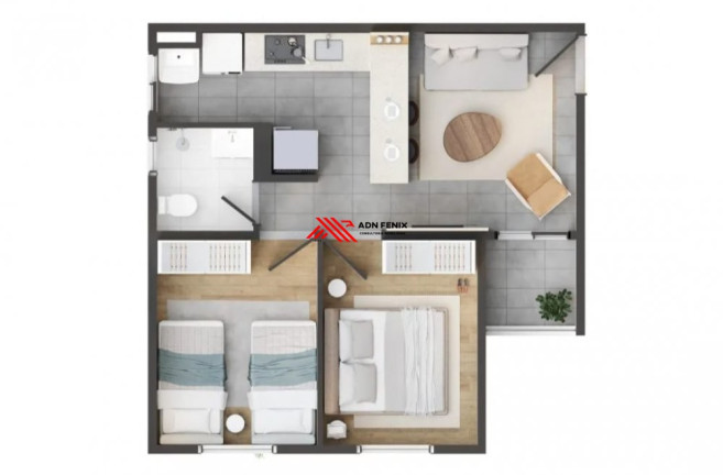 Imagem Apartamento com 2 Quartos à Venda, 42 m² em Jardim Vila Galvão - Guarulhos