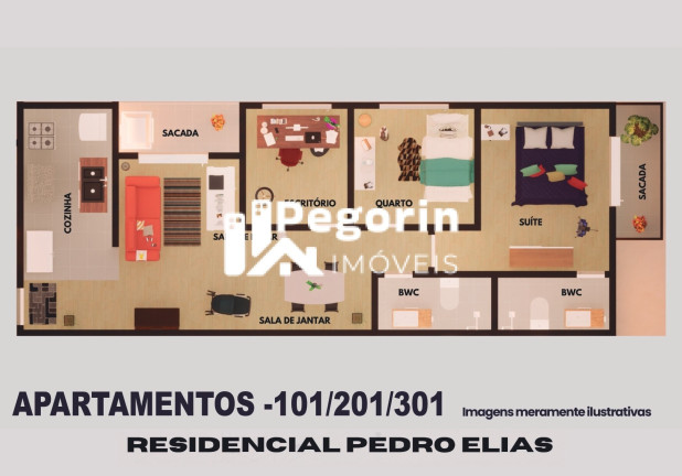 Imagem Apartamento com 2 Quartos à Venda, 68 m² em Centro - Pinhais