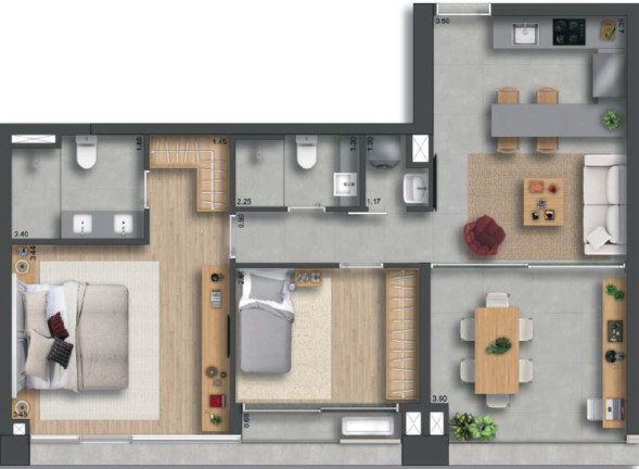 Imagem Apartamento com 3 Quartos à Venda, 134 m² em Itaim Bibi - São Paulo