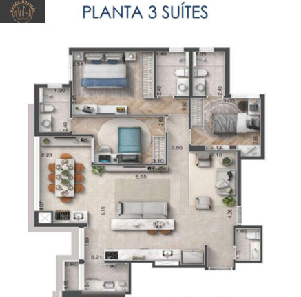 Imagem Apartamento com 3 Quartos à Venda, 110 m² em Centro - São Caetano Do Sul Imagem Apartamento com 3 Quartos à Venda, 110 m² em Centro - São Caetano Do Sul
