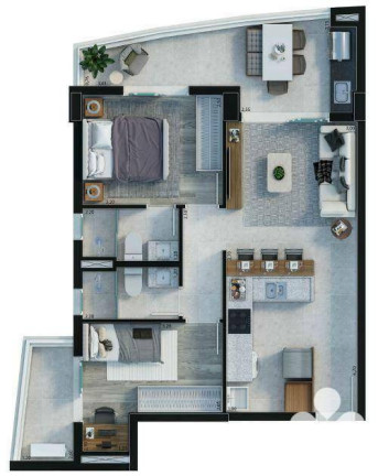 Imagem Imóvel com 2 Quartos à Venda, 65 m² em Boqueirão - Santos Imagem Imóvel com 2 Quartos à Venda, 65 m² em Boqueirão - Santos