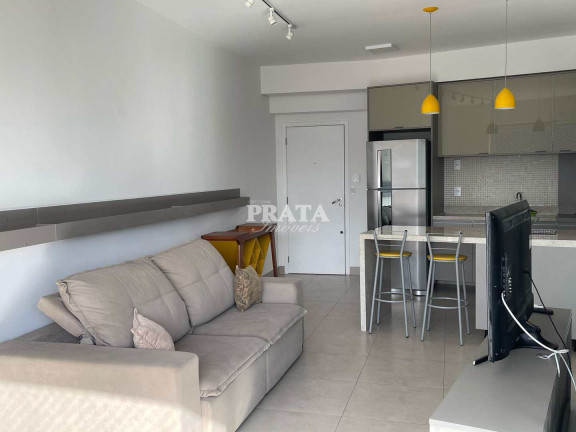 Imagem Apartamento com 1 Quarto para Alugar, 52 m² em Pompéia - Santos Imagem Apartamento com 1 Quarto para Alugar, 52 m² em Pompéia - Santos