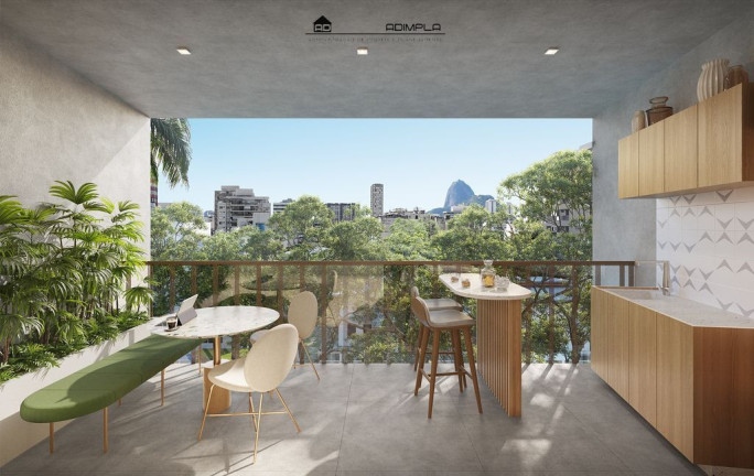 Imagem Apartamento com 1 Quarto à Venda, 77 m² em Humaitá - Rio De Janeiro