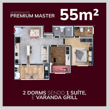 Imagem Apartamento com 2 Quartos à Venda, 55 m² em Sorocaba Imagem Apartamento com 2 Quartos à Venda, 55 m² em Sorocaba