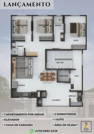 Imagem Apartamento com 3 Quartos à Venda, 93 m² em Balneário Piçarras Imagem Apartamento com 3 Quartos à Venda, 93 m² em Balneário Piçarras