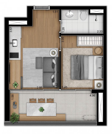 Imagem Apartamento com 1 Quarto à Venda, 37 m² em Vila Monte Alegre - São Paulo Imagem Apartamento com 1 Quarto à Venda, 37 m² em Vila Monte Alegre - São Paulo