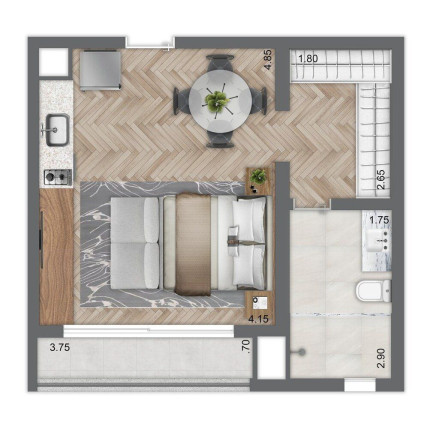 Imagem Studio com 1 Quarto à Venda, 38 m² em Vila Mariana - São Paulo Imagem Studio com 1 Quarto à Venda, 38 m² em Vila Mariana - São Paulo