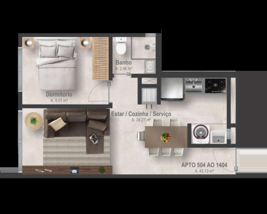 Imagem Apartamento com 1 Quarto à Venda, 43 m² em Capão Da Canoa - Capão Da Canoa Imagem Apartamento com 1 Quarto à Venda, 43 m² em Capão Da Canoa - Capão Da Canoa