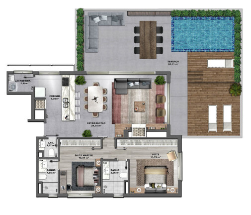 Imagem Apartamento com 2 Quartos à Venda, 134 m² em Mont Serrat - Porto Alegre