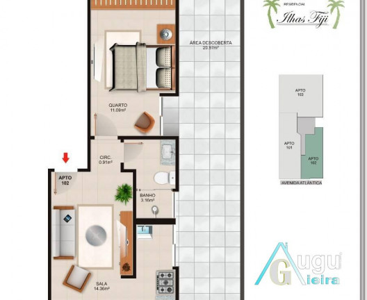 Imagem Apartamento com 3 Quartos à Venda, 90 m² em Praia Do Morro - Guarapari