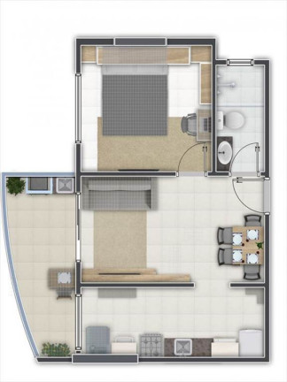 Imagem Apartamento com 1 Quarto à Venda, 38 m² em Aviacao - Itanhaem Imagem Apartamento com 1 Quarto à Venda, 38 m² em Aviacao - Itanhaem