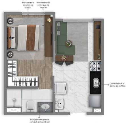 Imagem Apartamento com 1 Quarto à Venda, 24 m² em Barra Funda - São Paulo Imagem Apartamento com 1 Quarto à Venda, 24 m² em Barra Funda - São Paulo
