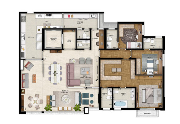 Imagem Apartamento com 4 Quartos à Venda, 186 m² em Morumbi - São Paulo Imagem Apartamento com 4 Quartos à Venda, 186 m² em Morumbi - São Paulo