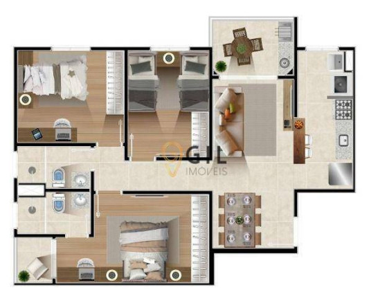 Imagem Apartamento com 2 Quartos à Venda, 74 m² em Centro - Jacareí Imagem Apartamento com 2 Quartos à Venda, 74 m² em Centro - Jacareí