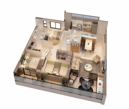 Imagem Apartamento com 3 Quartos à Venda, 81 m² em Cocó - Fortaleza Imagem Apartamento com 3 Quartos à Venda, 81 m² em Cocó - Fortaleza