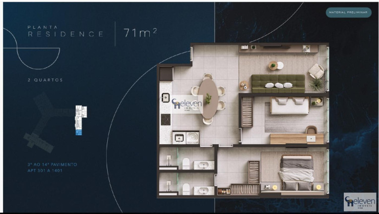 Imagem Apartamento com 2 Quartos à Venda, 58 m² em Ondina - Salvador Imagem Apartamento com 2 Quartos à Venda, 58 m² em Ondina - Salvador