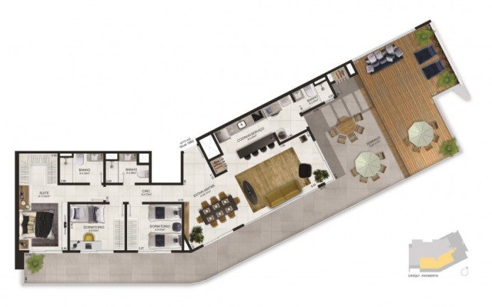 Imagem Apartamento com 3 Quartos à Venda, 102 m² em Torres - Torres