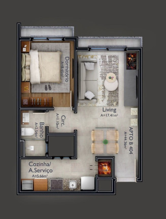 Imagem Apartamento com 1 Quarto à Venda, 43 m² em Várzea Grande - Gramado Imagem Apartamento com 1 Quarto à Venda, 43 m² em Várzea Grande - Gramado