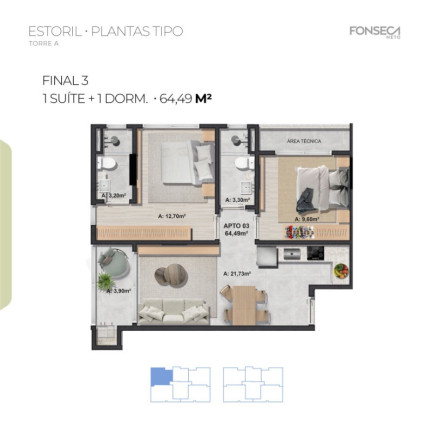 Apartamento com 2 Quartos à Venda, 68 m² em Tabuleiro (monte Alegre) - Camboriú