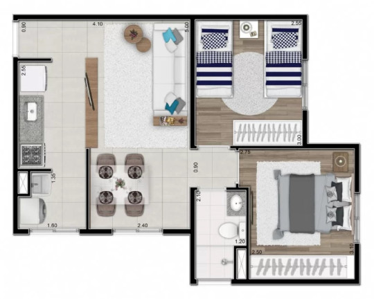Imagem Imóvel com 2 Quartos à Venda, 44 m² em Jardim Diogo - Guarulhos Imagem Imóvel com 2 Quartos à Venda, 44 m² em Jardim Diogo - Guarulhos
